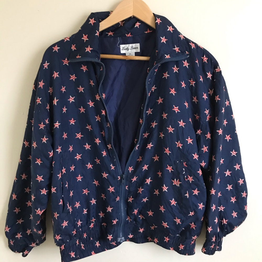 Star Bomber Jacket - Navy